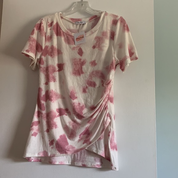 Rose and cream tie-dye t-shirt - Picture 3 of 4